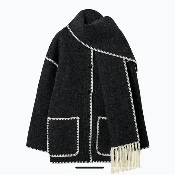 NWT Jacket with Matching Scarf - Picture 2 of 4